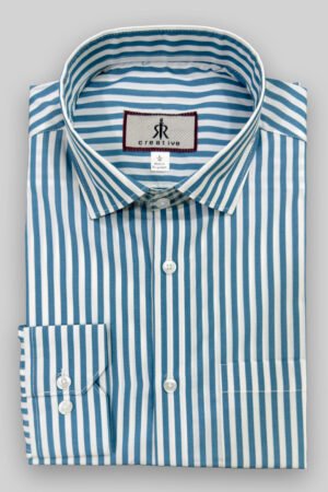 Stripe blue shirt