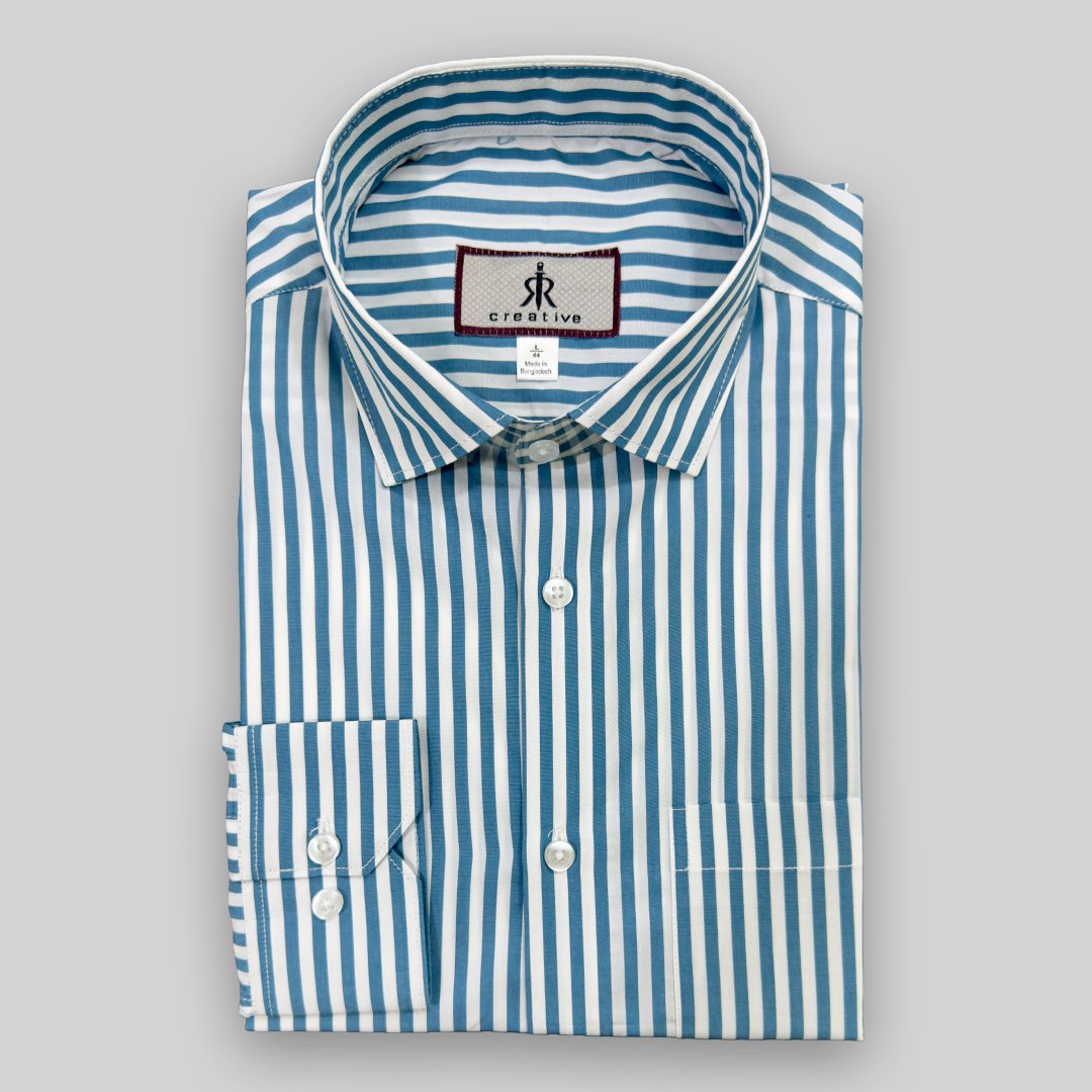 Stripe blue shirt
