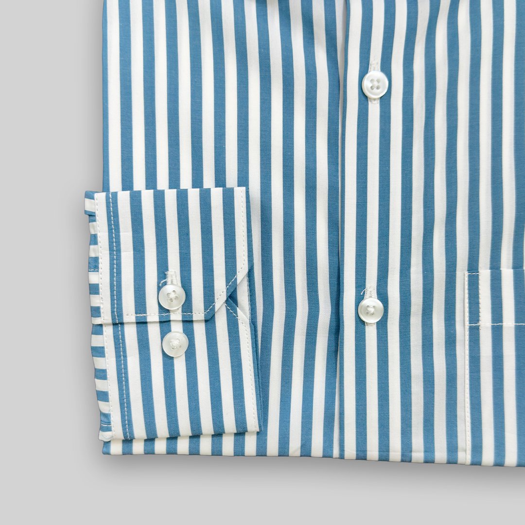 Stripe blue shirt - Image 5